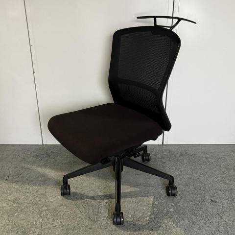 【中古】エルフィ ELA2-00B ウチダ（UCHIDA) 肘無ミドルバックチェア