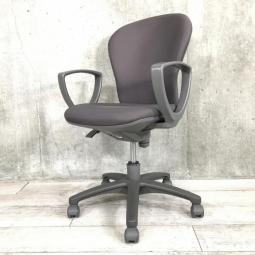 【在庫セール品・1脚限定】【T2】■コクヨ（KOKUYO）製　レグノ2（LEGNO2）チェア　肘付ローバック　■スレートグレー ×グレーシェル　■サークル肘【三次元形状のモールドウレタンが身体にフィット！ふっくらクッション！】