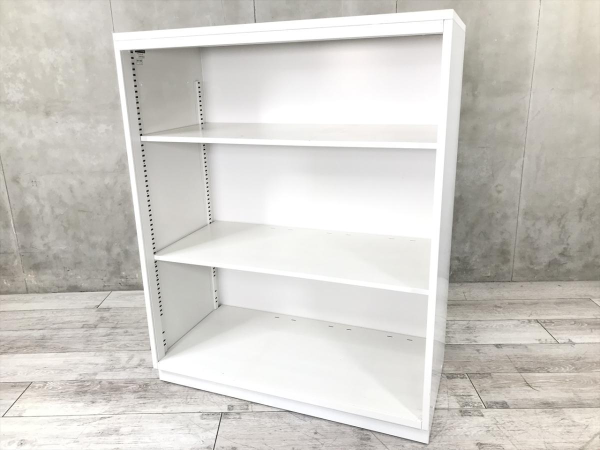 【見える化にフォーカスしたオープン書庫！清潔感のあるホワイトカラー！】■イトーキ（ITOKI）製　シンラインシリーズ（THIN LINE ）　オープン書庫　ローキャビネット　H1120㎜　■天板付き　■ホワイト
                        シンライン
                                    中古
            