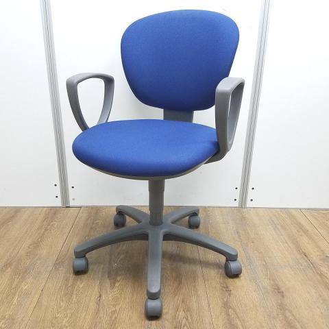 【中古】レグノチェア  コクヨ（KOKUYO） 肘付ローバックチェア