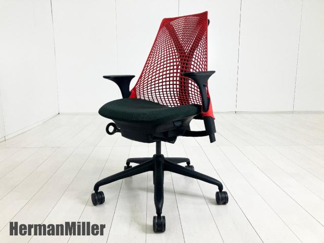 HermanMiller/ハーマンミラー　セイルチェア　レッド　前傾機能付き