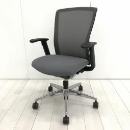 ■KOKUYO/コクヨ　■フォスターエトス (ETHOS)チェア　■スレートグレー×ブラックシェル　■肘付き/可動肘　■背面/メッシュ　■ハイバック　■オススメ/大人気/定番商品　【弊社使用欄：A01058073 K】【ID】