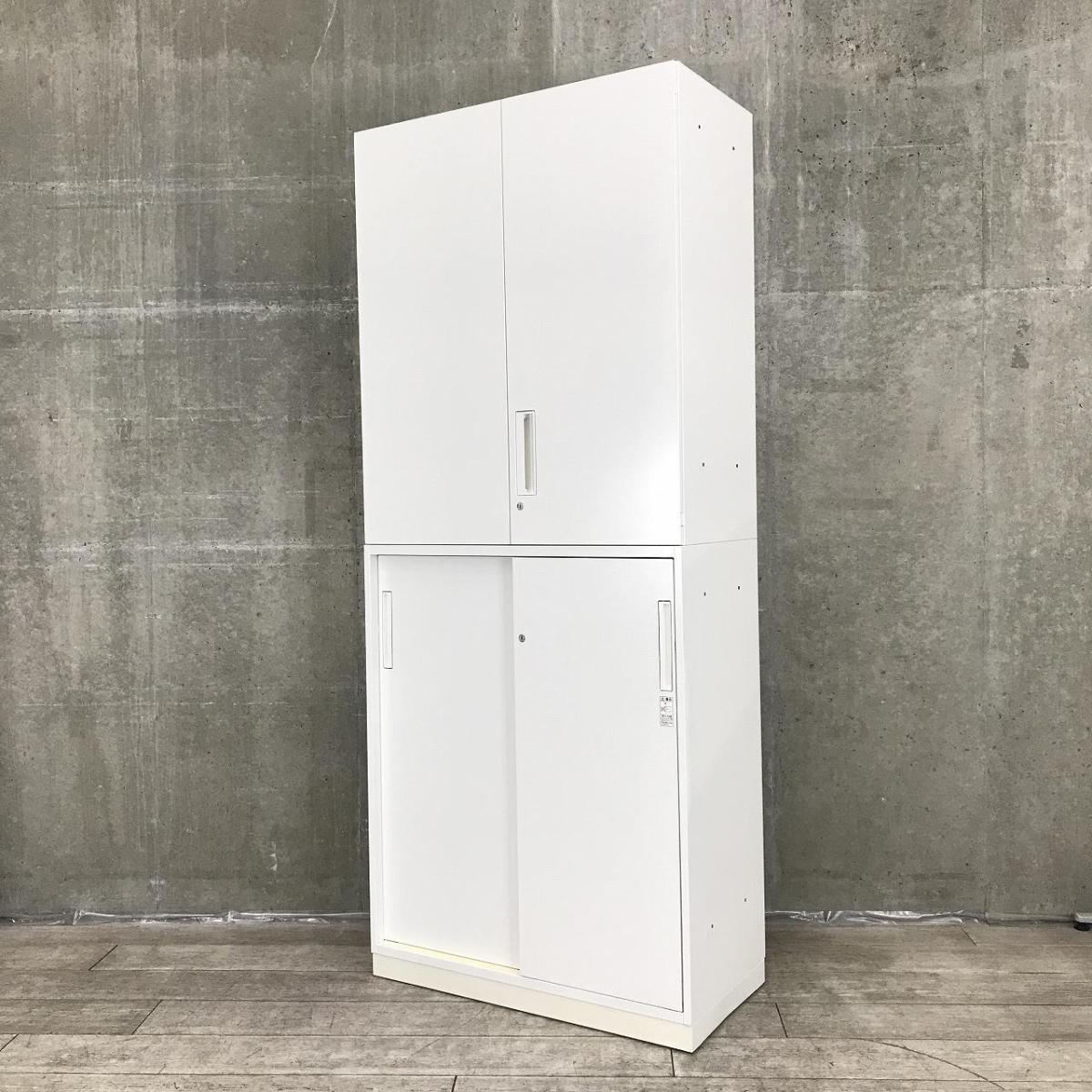 【便利な組み合わせの書庫セット！両開きと引き違いのキャビネット！】■コクヨ（KOKUYO）　エディア（EDIA）　両開き＋引き違い（2枚扉）　書庫セット　ハイキャビネット　■ホワイト【在庫入替えセール！】【AD】
                        エディア
                                    中古
            