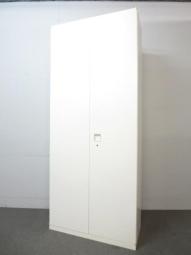 【関西倉庫在庫】　豊富な収納スペースで人気の商品　■オカムラ製　両開き書庫　W900×D450×H2150mm　レクトラインシリーズ　ホワイト【弊社使用欄：A01055891】