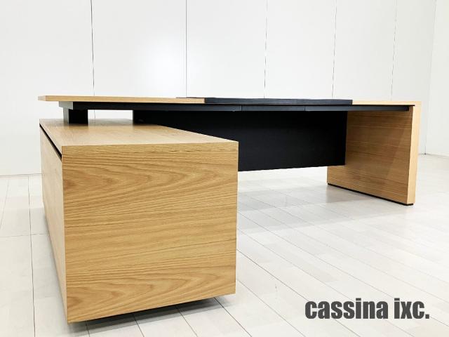 cassina IXC / カッシーナ イクスシー　BROAD / ブロード サイドキャビネット付デスク　オーク材ナチュラル