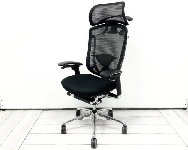 【中古】コンテッサ セコンダ CC84BS FPC1 オカムラ（okamura） 肘付ハイバックチェア