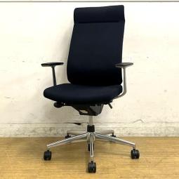 コクヨ　ウィザード2　ミドルマネージメント　アディショナルバック　固定肘　クロス：ブラック　フレーム：ブラック 脚：ポリッシュ　腰痛対策のランバーサポートが標準装備