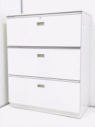 大人気／耐震対策（ラッチ機構付）／状態良好　長年愛される定番書庫シリーズ！　◆イトーキ◆シンライン／THIN LINE◆天板付／引出タイプ