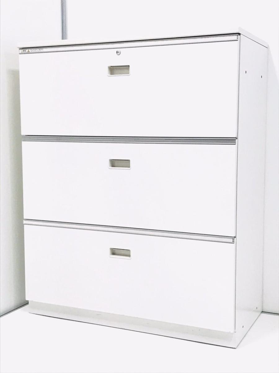 大人気／耐震対策（ラッチ機構付）／状態良好　長年愛される定番書庫シリーズ！　◆イトーキ◆シンライン／THIN LINE◆天板付／引出タイプ
                        シンライン
                                    中古
            