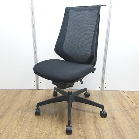 【中古】デュオラ メッシュ  コクヨ（KOKUYO） 肘無ハイバックチェア