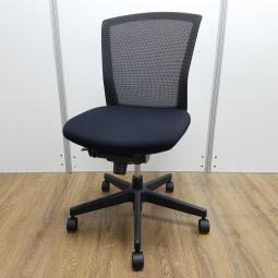 コクヨ製　バリシアシリーズ　ブラック　背面メッシュ　ソフトなメッシュが背中にフィット！　必要機能をシンプルにまとめた軽快なオフィスチェア！　肘無しローバックチェア！！ オフィスバスターズ　水戸サテライト　水戸市、日立市、ひたちなか市、鹿嶋市、神栖市、牛久市、古河市、結城市、東海村、つくば市