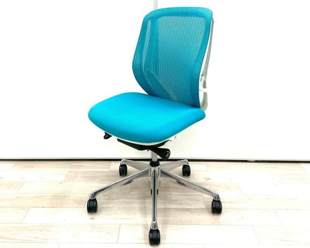 【中古】シルフィーメッシュ  オカムラ（okamura） 肘無ローバックチェア