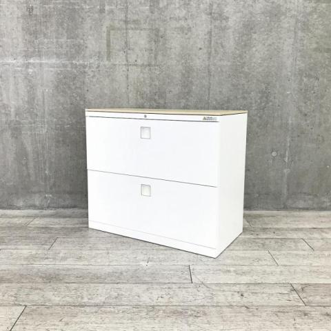 【中古】レクトライン  オカムラ（okamura） ローキャビネット／ラテラル