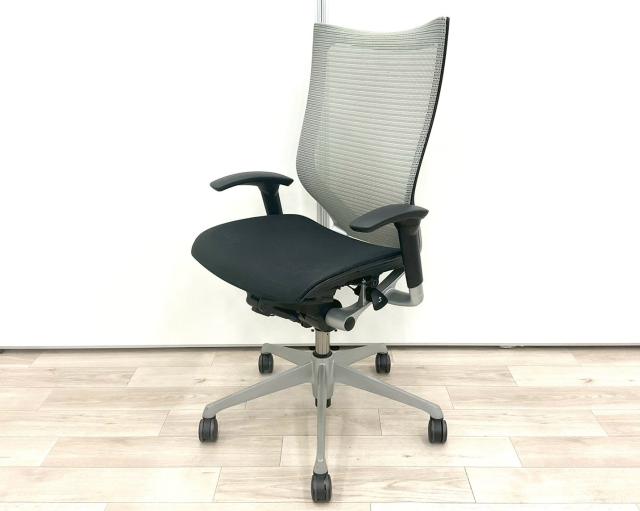 【中古】バロンチェア  オカムラ（okamura） 肘付ハイバックチェア