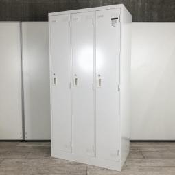 【これ1台で3人分！常に人気の高い更衣用ロッカー！】移転や増員を検討されている方にオススメ！
■コクヨ/LKシリーズ/ホワイト　シリンダー錠