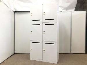 6人用 メールロッカー 投函口付 ダイヤル錠 マスターキー付属なし ホワイト  オススメ(おすすめ) 大人気 ・OKAMURA/オカムラ ・Rectlin/レクトライン