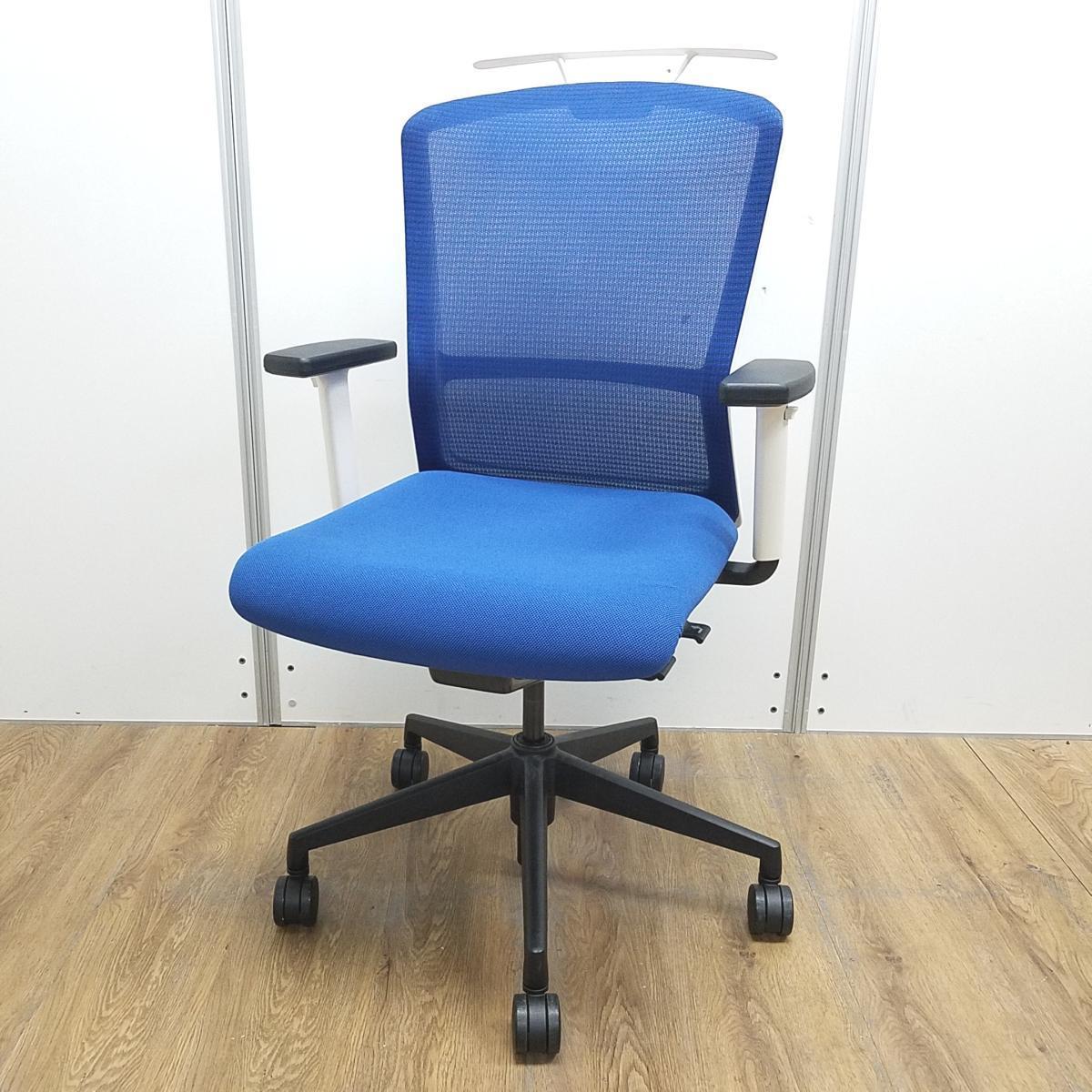 【在庫入替セール】【1脚限定】【ワンランク上の座り心地！人間工学に基づいた快適なオフィスチェア】■ウチダ（UCHIDA）製　エルフィ (Elfie)チェア　ハイバック　肘付き　背面メッシュ　■可動肘/ハンガー付　■マリンブルー×ホワイトシェル　オフィスバスターズ　東大阪店【T2】
                        エルフィ
                                    中古
            