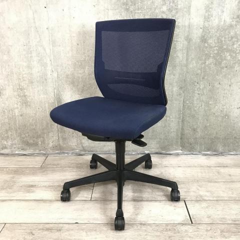 【中古】エスクードメッシュ C431ZS　FHB4 オカムラ（okamura） 肘無ローバックチェア