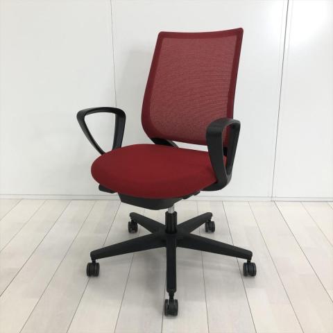 【中古】ミトラシリーズ C04S-10M-BK1 コクヨ（KOKUYO） 肘付ローバックチェア