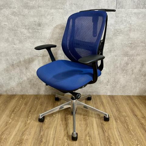 【中古】シルフィーメッシュ  オカムラ（okamura） 肘付ローバックチェア