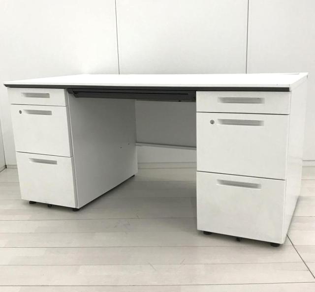 【中古】iSシリーズ SDP-ISN15SAW コクヨ（KOKUYO） 両袖机