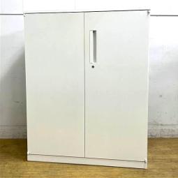 【在庫入替セール】内田洋行　HSシリーズ　両開き書庫　ホワイト　天板付き　鍵付き　シリンダー錠　【愛知・名古屋・豊田・静岡・浜松】