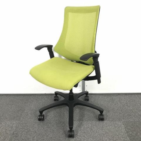 【中古】エフメッシュ KF-370JB-T1Q6 イトーキ（ITOKI） 肘付ハイバックチェア