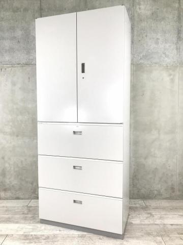 ハイキャビネット／両開き＋3段ラテラルの格安販売 - 中古オフィス家具