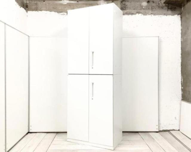 【ロット提案可能！】ファイル書類をスッキリ整理！上下で分けれられるため搬入もしやすい！上下両開き書庫セット
■内田洋行/HS（ハイパーストレージ）/ホワイト