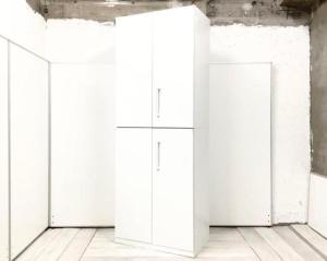 【ロット提案可能！】ファイル書類をスッキリ整理！上下で分けれられるため搬入もしやすい！上下両開き書庫セット
■内田洋行/HS（ハイパーストレージ）/ホワイト