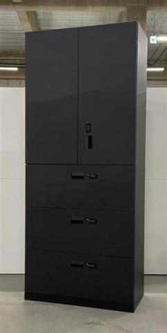 ハイキャビネット／両開き＋3段ラテラルの格安販売 - 中古オフィス家具
