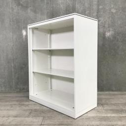 【西】～見せる収納で、効率的に整理～【オカムラ】【レクトライン】【オープン書庫】【ホワイト】【ローキャビネット】【チェア】【椅子】【イス】【事務椅子】【デスク】【机】【書庫】【書棚】【棚】【ラック】【収納】【格安】【安い】