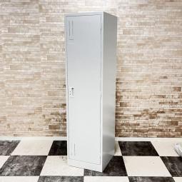 【ワイド設計の1人用ロッカー！】アルプススチール　更衣用　掃除用具入れ　中古家具　九州最大級《オフィスバスターズ福岡博多店は、福岡を拠点として、日本全国へ中古オフィス用品・オフィス家具を提供しております》