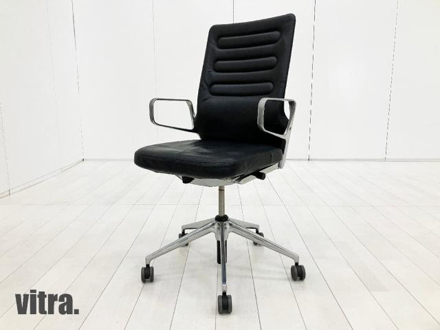vitra/ヴィトラ AC4 アームチェア アントニオチッテリオ ブラック 本革