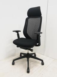 【自分への投資に！】◆オカムラ/シルフィー　エクストラハイバック　ヘッドレスト　ブラック《オフィスバスターズ福岡博多店は、福岡を拠点として、日本全国へ中古オフィス用品・オフィス家具を提供しております》