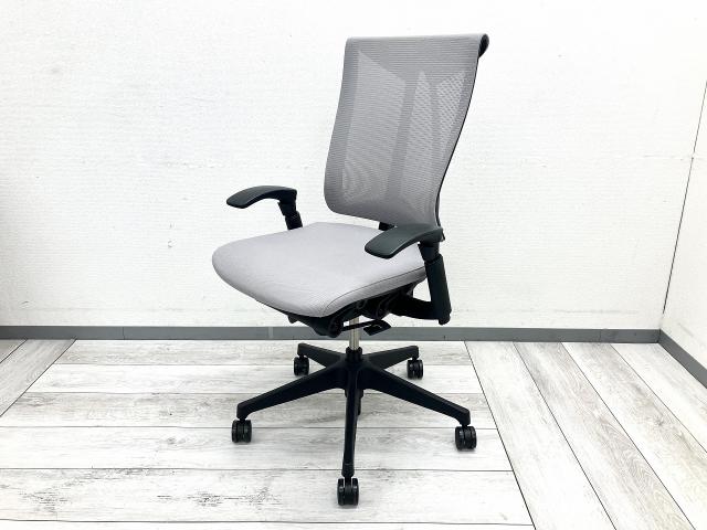 【中古】セレーオチェア KF-570JB1-TTW6 イトーキ（ITOKI） 肘付ハイバックチェア