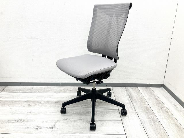 【中古】セレーオチェア KF-570JB1-TTW6 イトーキ（ITOKI） 肘無ハイバックチェア