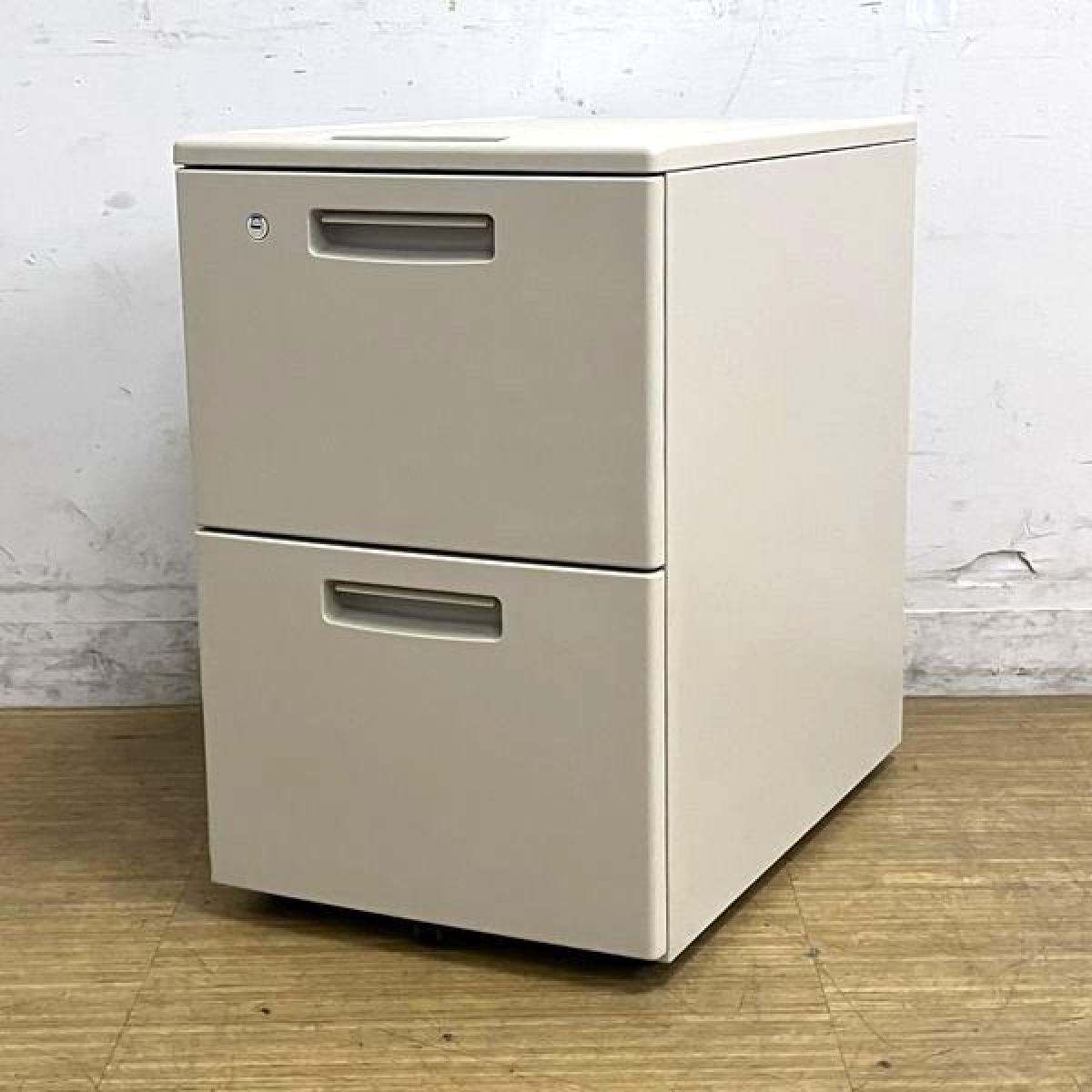 コクヨ　BSシリーズ　2段ワゴン　ニューグレー　シリンダー錠　鍵付きで施錠管理もばっちり
                        新BS
                                    中古
            