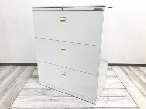 ※取っ手部分日焼け有※効率的な収納を実現するオカムラ製3段ラテラル書庫 #岐阜市 #大垣市 #多治見市 #羽島市 #一宮市 #名古屋市