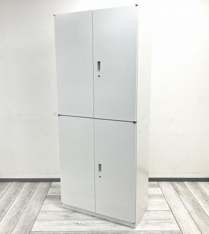 【中古】シンライン HTM-109HSS-W9 イトーキ（ITOKI） ハイキャビネット／両開き＋両開き