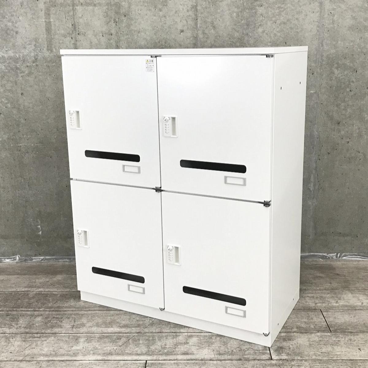 【在庫入替セール品！（本在庫限定価格）】【フリーアドレスやコワーキングオフィスの相棒！】■イトーキ（ITOKI）製　4人用パーソナルロッカー　メールロッカー　モバイルロッカー　W900×D450×H1120㎜　■投函口あり　■ダイヤル錠　■天板付き　■ホワイト　【弊社使用欄：A01043800】【ID】
                        シンラインロッカー
                                    中古
            