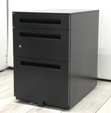 【中古】STワゴンシリーズ ST-A4-3-606SK LBK ウチダ（UCHIDA) ワゴン3段