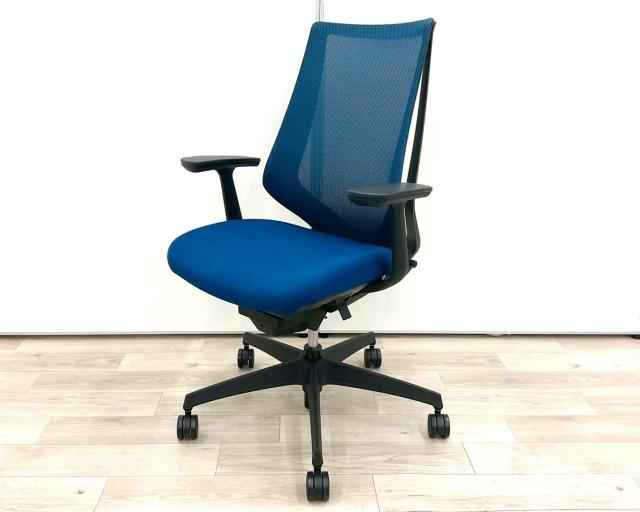 【中古】デュオラ メッシュ CRS-G3000E6 コクヨ（KOKUYO） 肘付ハイバックチェア