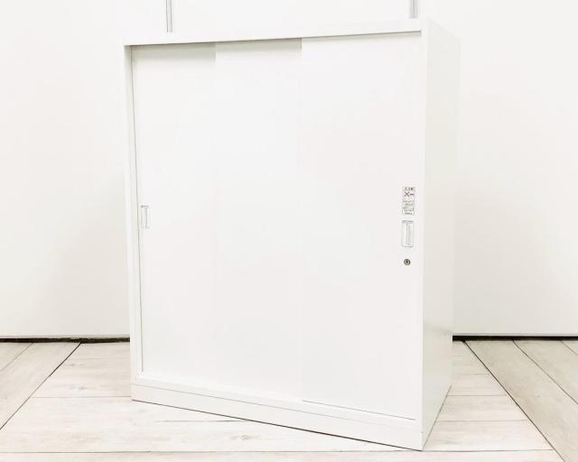 【中古】レクトライン 4K453Y ZA75 オカムラ（okamura） ローキャビネット／引き違い