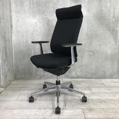 【中古】ウィザード3 アルミ CRS-G3624F 6 コクヨ（KOKUYO） 肘付ハイバックチェア