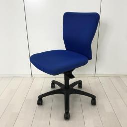 【カロッツァチェア】肘無しチェア ローバックモデル ダークブルー×ブラックフレーム オフィスバスターズ 水戸サテライト 水戸市、日立市、ひたちなか市、鹿嶋市、神栖市、牛久市、古河市、結城市、東海村、つくば市