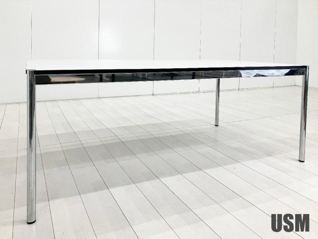 USM Haller / USM ハラー ハラーテーブル W1750 ホワイト パールグレーラミネート