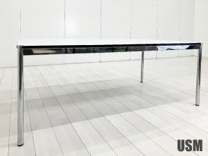 USM Haller / USM ハラー　ハラーテーブル W1750　ホワイト　パールグレーラミネート