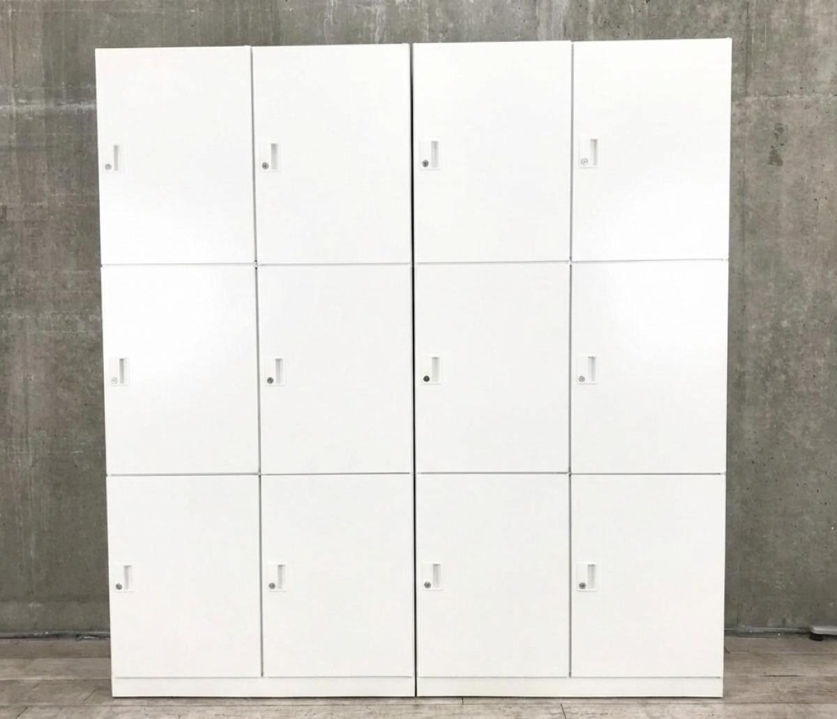 【在庫入替セール品！】2台1セット！【上下3段で省スペースに収納！多人数使用で空間を有効活用できる6人用更衣ロッカー！】/オススメ(おすすめ) /人気商品【弊社使用欄：A01031247】■6人用ロッカー　パーソナルロッカー　W900×D450×H1810㎜　■ホワイト　■シリンダー錠/コクヨ/エディア
                        エディアロッカー
                                    中古
            