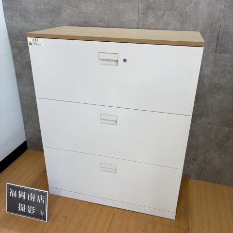 【中古】エスキャビネット H1-M1090AAS-W9 イトーキ（ITOKI） ローキャビネット／ラテラル